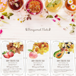 ドライフルーツティー 【ストロベリー】 パウダリー紅茶 食べれるダイスカットドライフルーツ10g×5パックセット 国内製造 プチギフト プレゼントにも Botanical lab ドライストロベリー ドライアップル ドライクランベリー ドライパパイヤ  ストロベリーティー