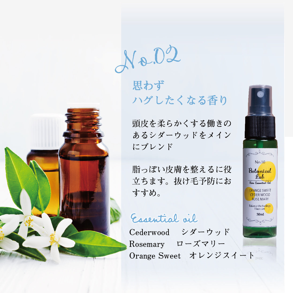 Botanical lab アロマスプレー 3本セット ヘアーケアー ハグしたくなる