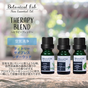 Botanical lab アロマオイル セラピーグレード 3本セット “空気清浄“に アロマテラピー エッセンシャルオイル 精油