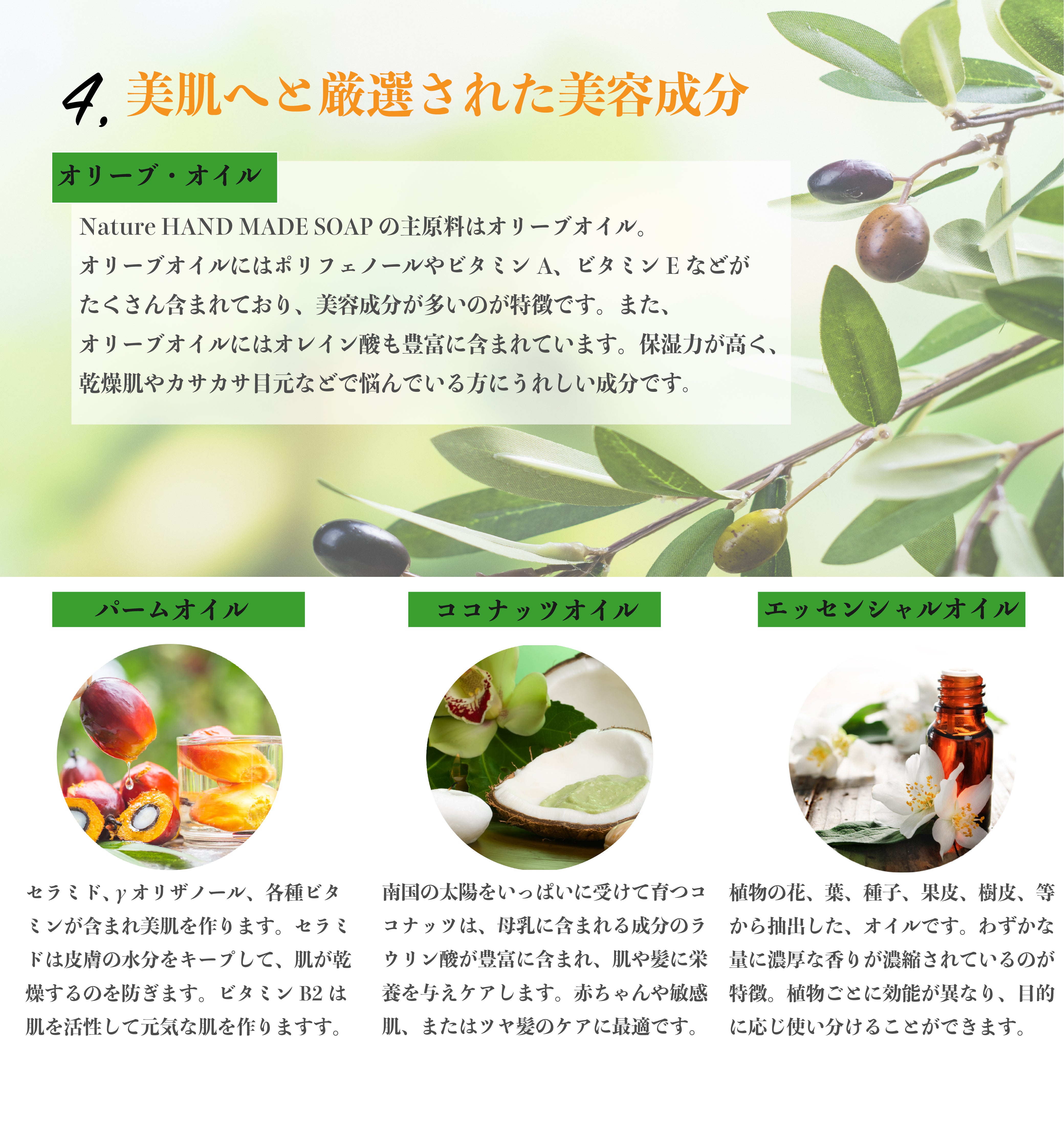 Botanical lab NATURE ハンドメイドソープ ペパーミント&ライム 無添加 コールドプロセス製法　手作り石鹸　洗顔化粧品 日本製